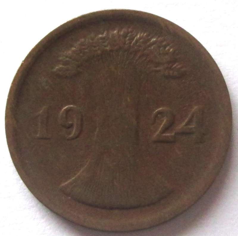 1924 Deutsches Reich 2 Reichspfennig