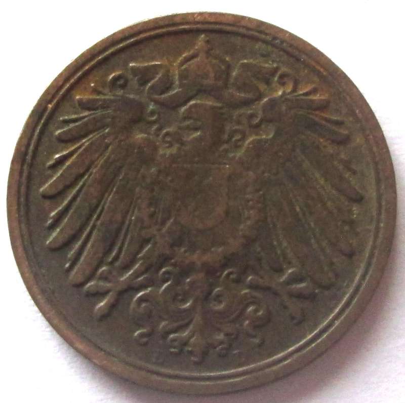 1907 Deutsches Reich 1 Pfennig