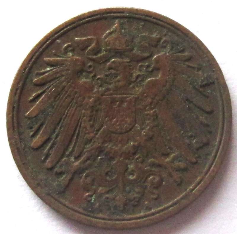1912 Deutsches Reich 1 Pfennig
