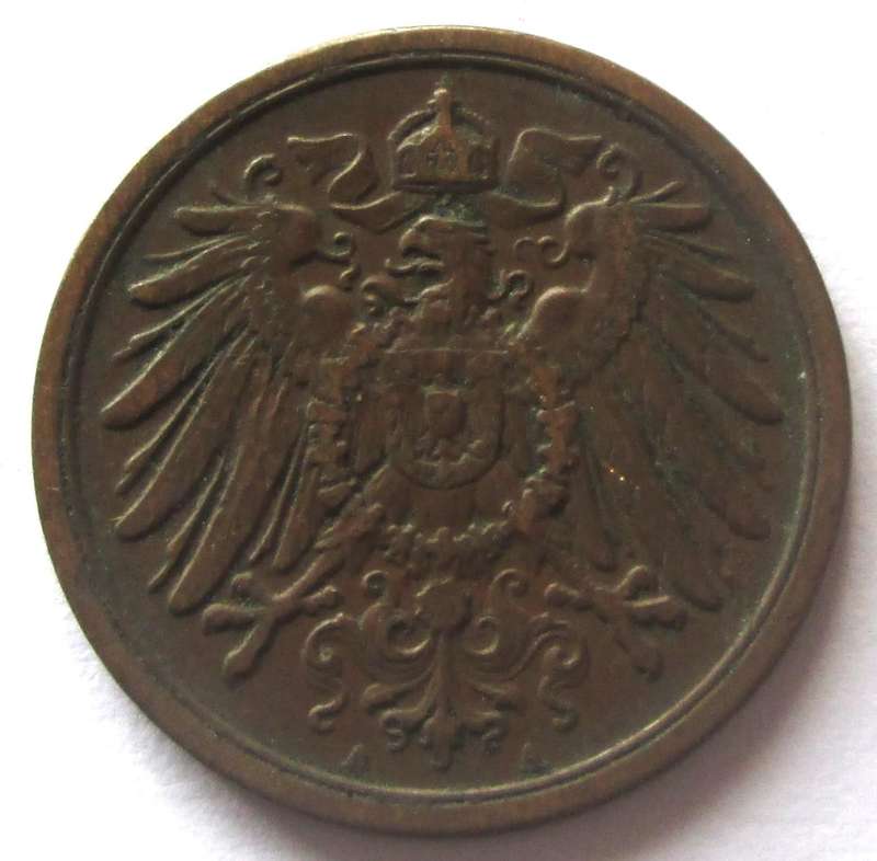 1911 Deutsches Reich 2 Pfennigs