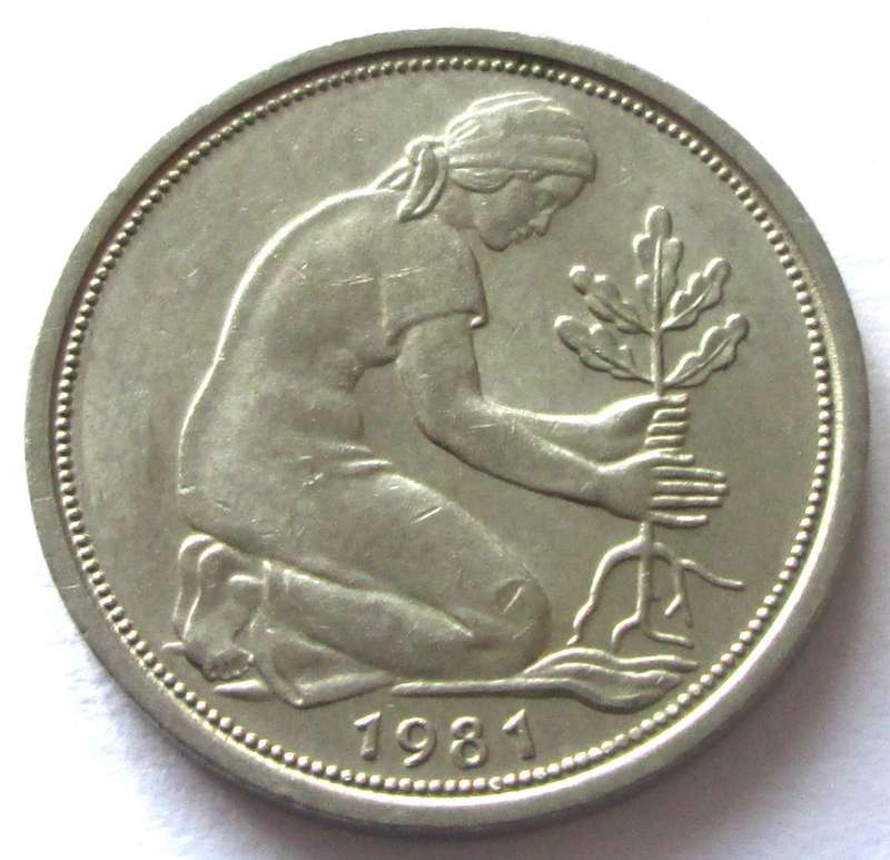 1981 Germany 50 Pfennigs