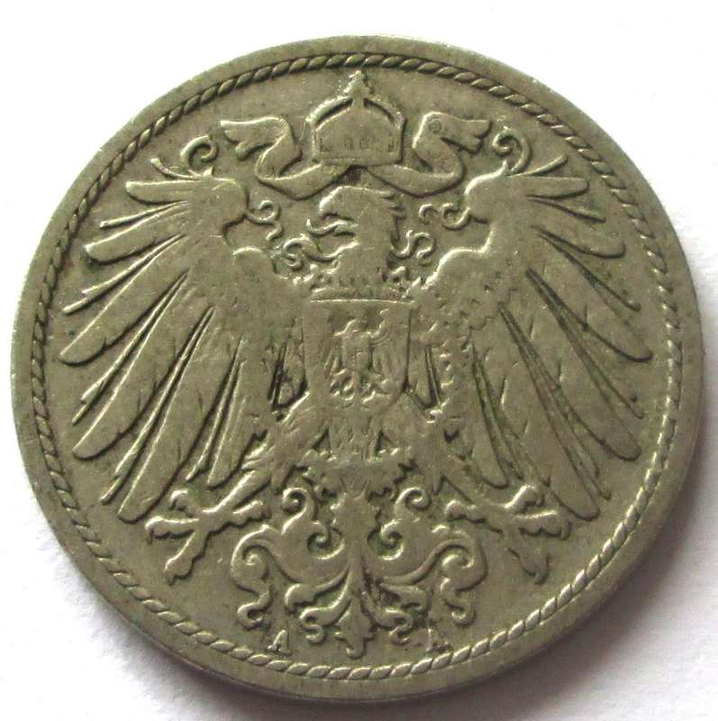 1899 Deutsches Reich 10 Pfennigs