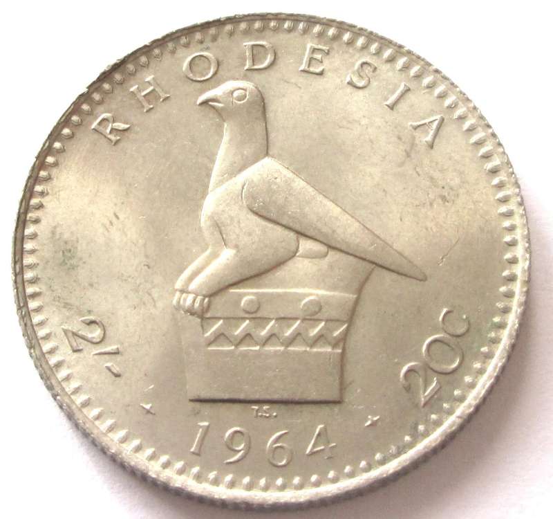 1964 Rhodesia 20 Cents