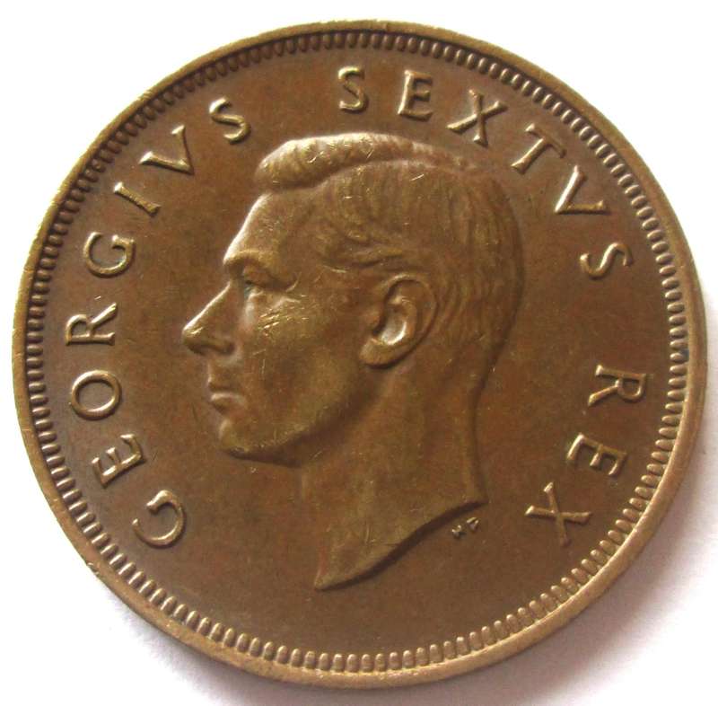 1952 Union of South Africa 1 Penny