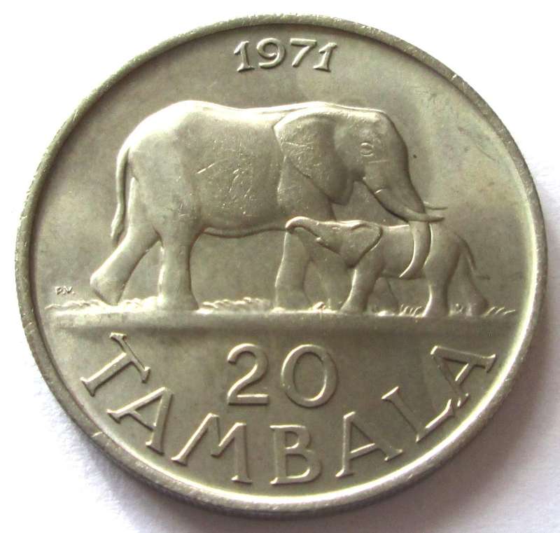 1971 Malawi 20 Tambala