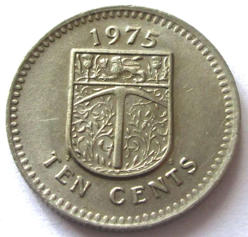 1975 Rhodesia 10 Cents