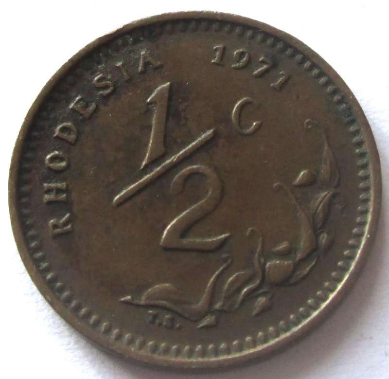 1971 Rhodesia Half Cent