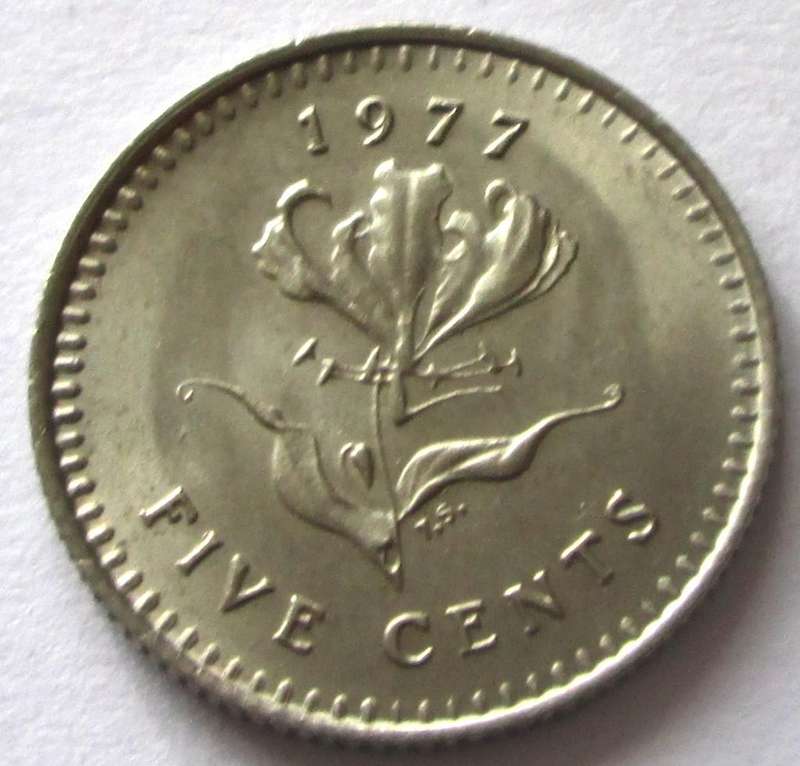 1977 Rhodesia 5 Cents
