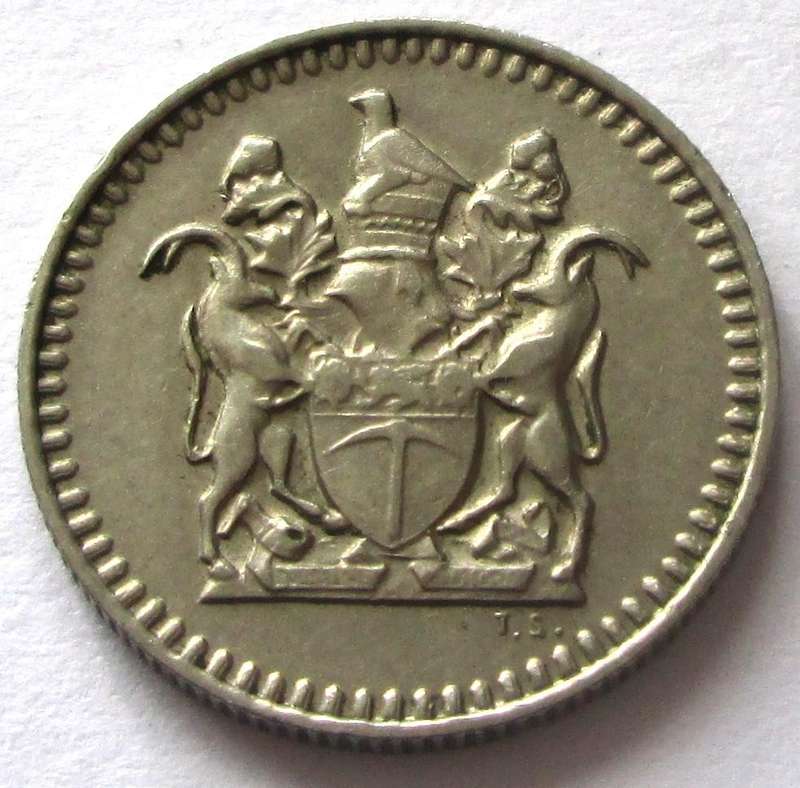 1973 Rhodesia 5 Cents