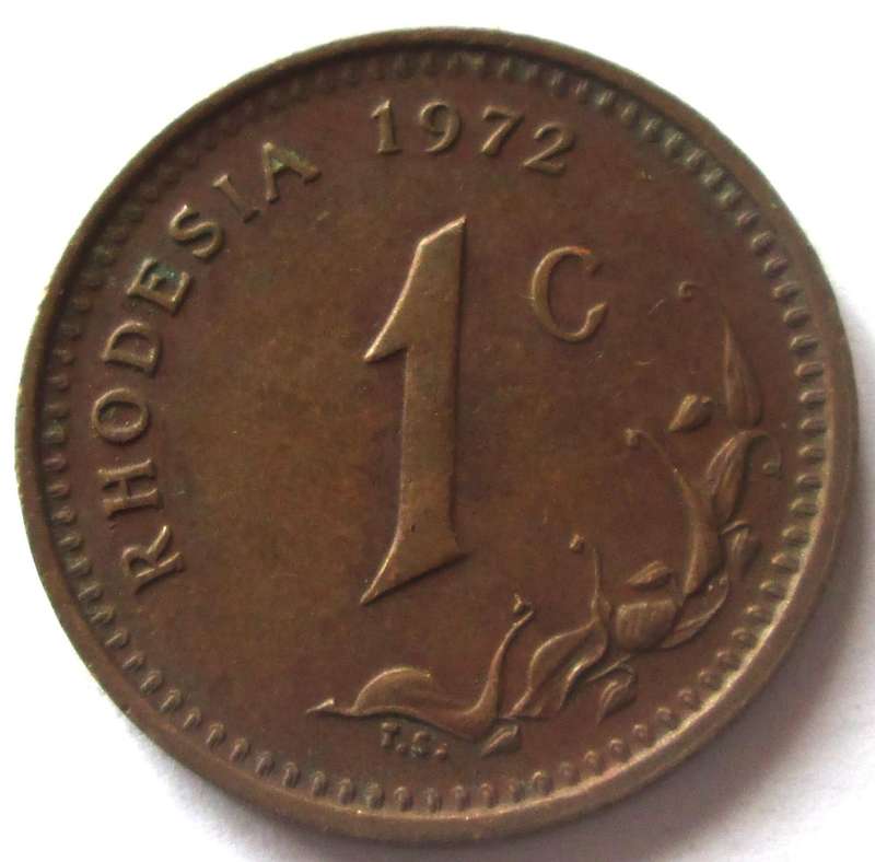 1972 Rhodesia 1 Cent