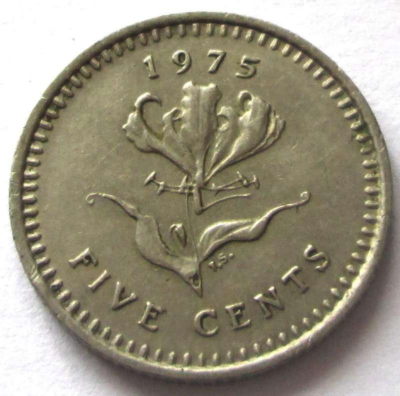 1975 Rhodesia 5 Cents