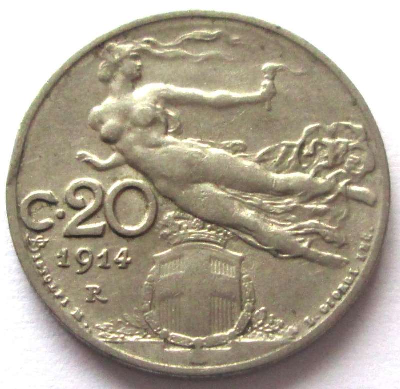 1914 Italy 20 Centesimi