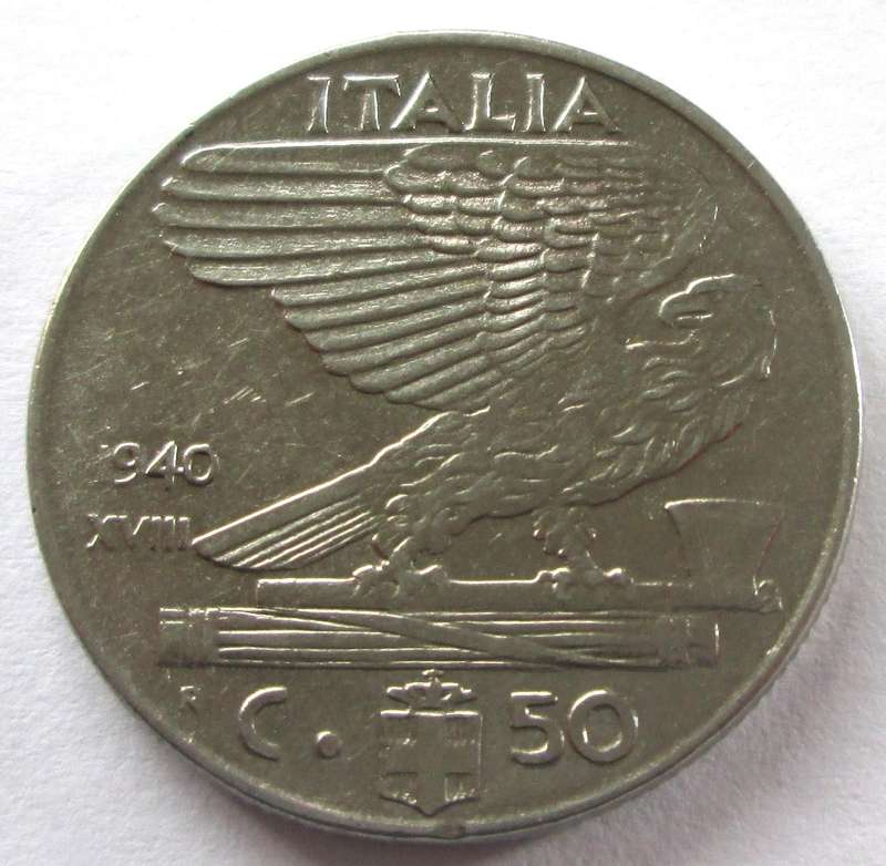 1940 Italy 50 Centesimi