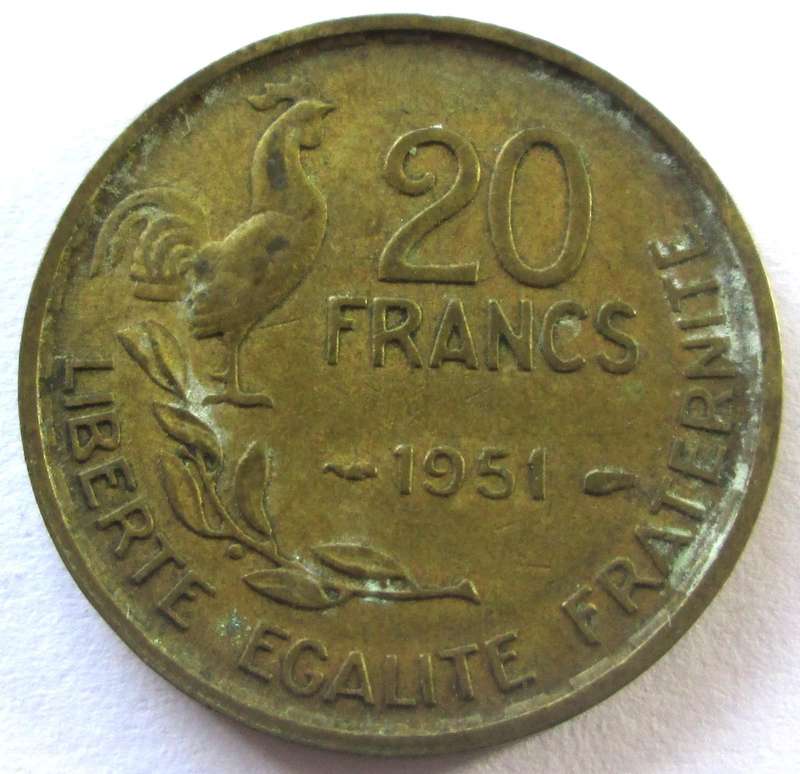 1951 France 20 Francs