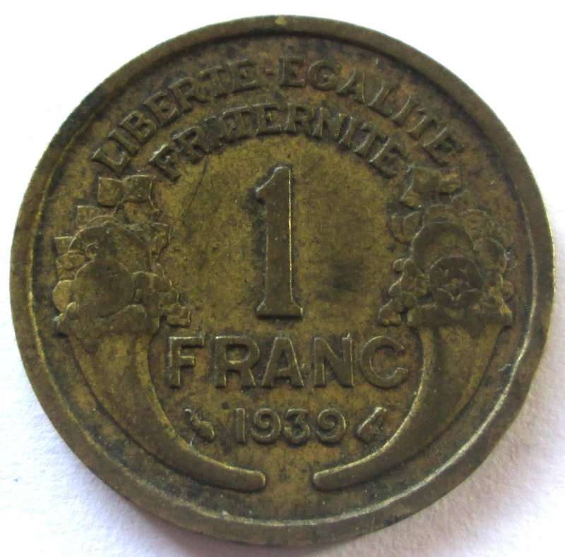 1939 France 1 Franc