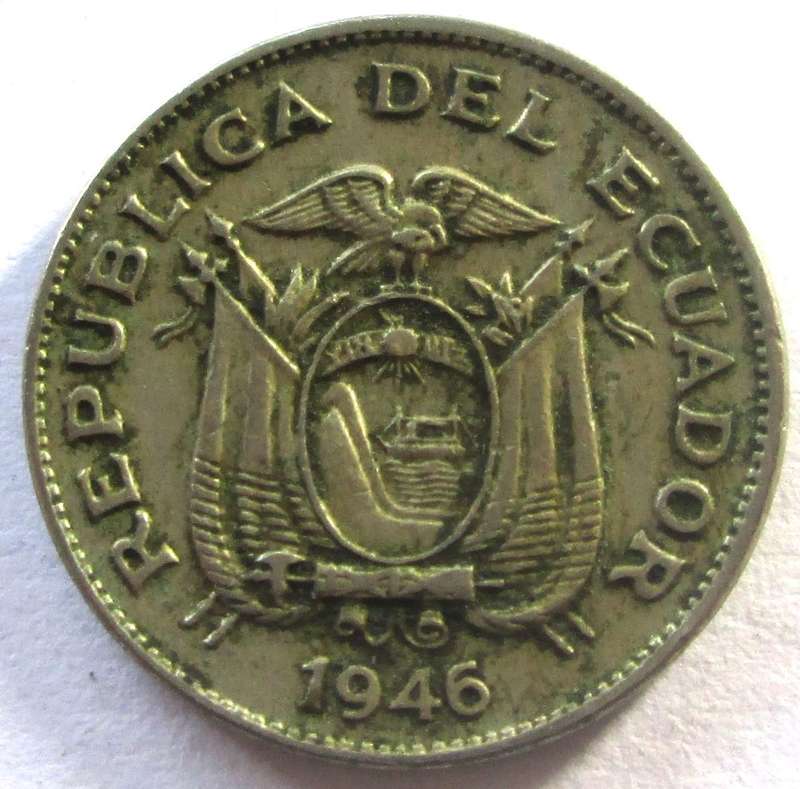 1946 Ecuador 5 Centavos