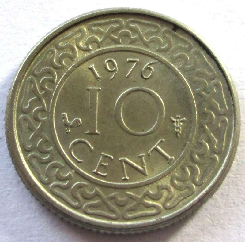 1976 Suriname 10 Cents