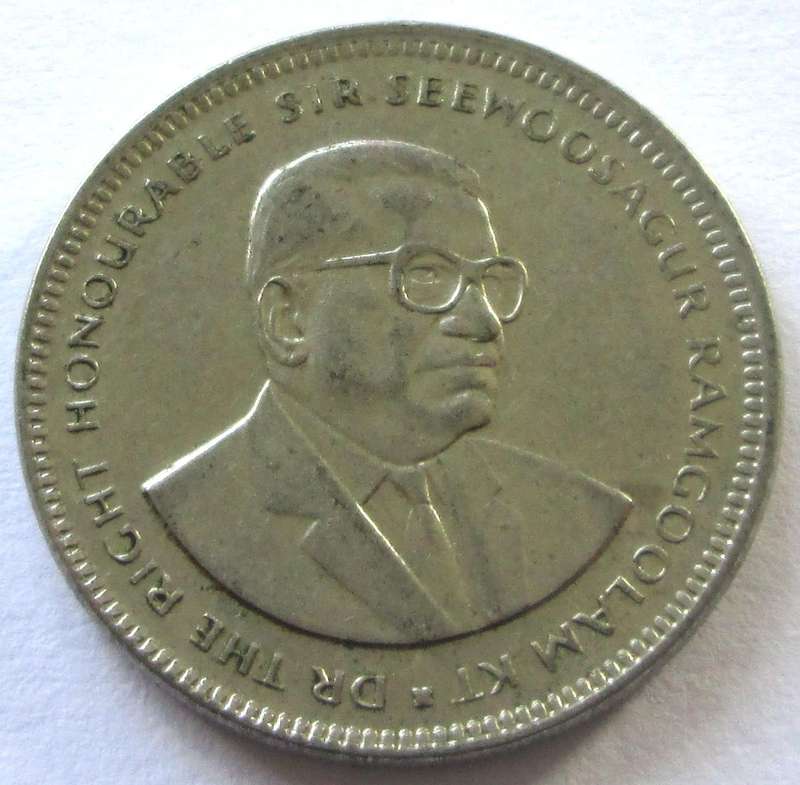 1987 Mauritius Half Rupee