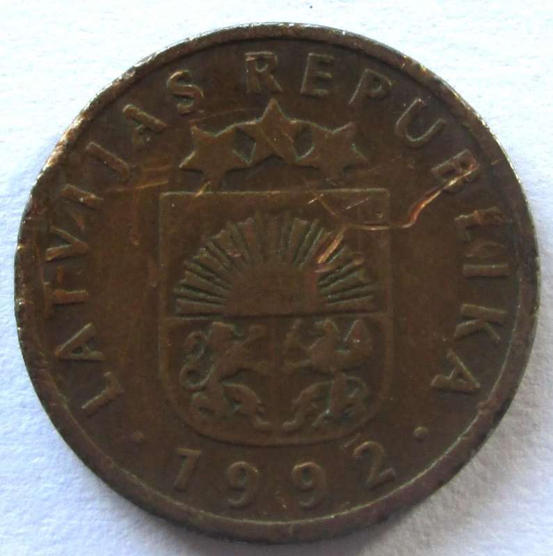 1992 Latvia 1 Santims