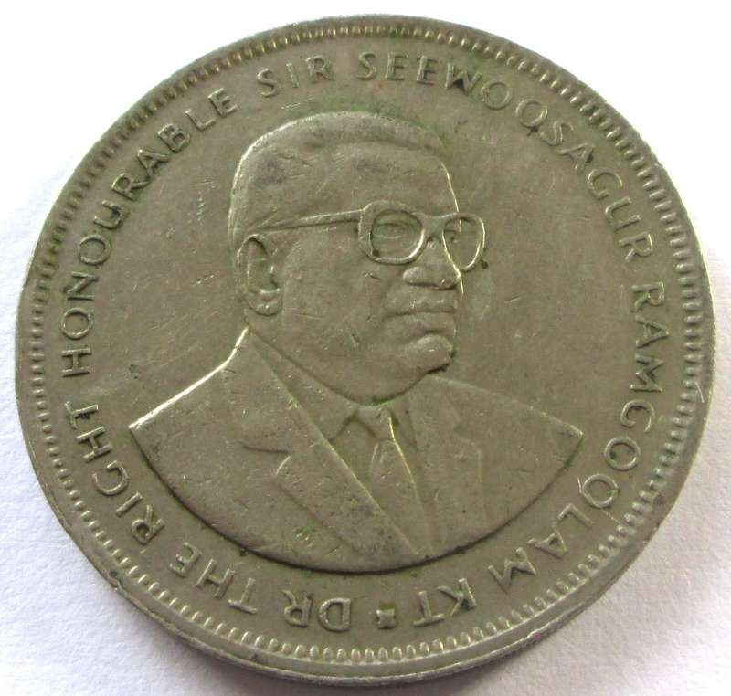 1987 Mauritius 5 Rupees