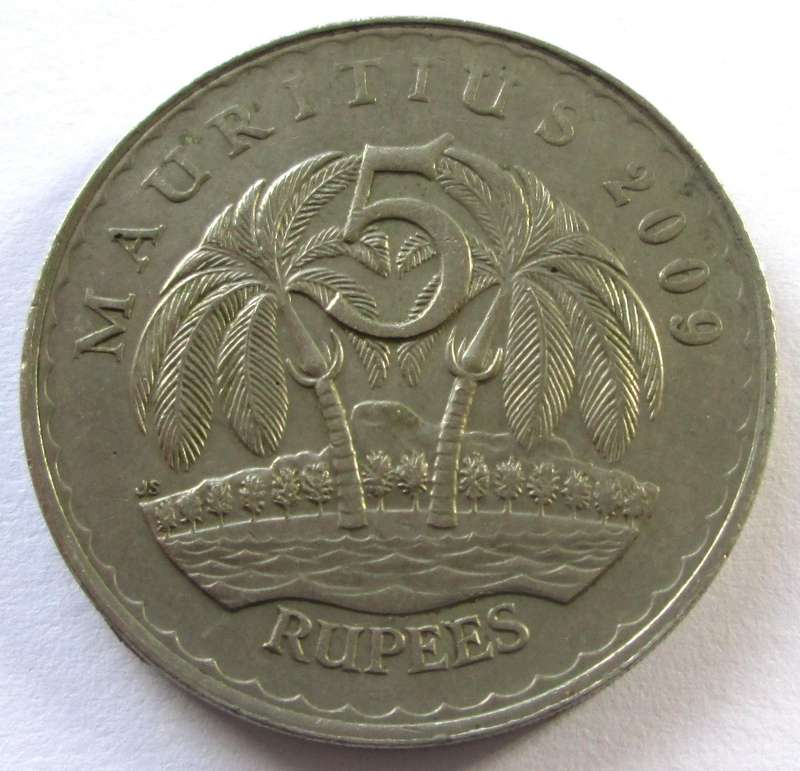 2009 Mauritius 5 Rupees
