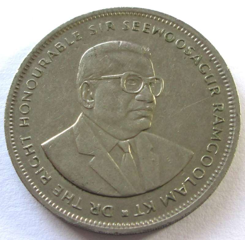 1992 Mauritius 5 Rupees