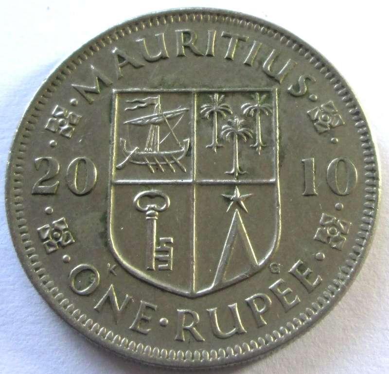2010 Mauritius 1 Rupee