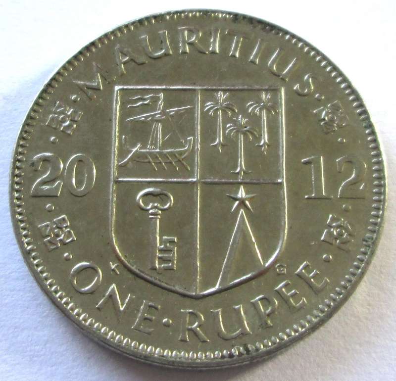 2012 Mauritius 1 Rupee