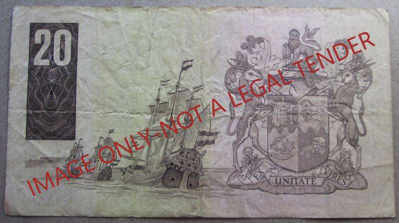 Twenty Rand South Africa Serial Nr D3 90 681408