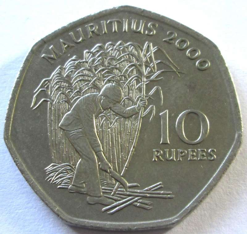 2000 Mauritius 10 Rupees