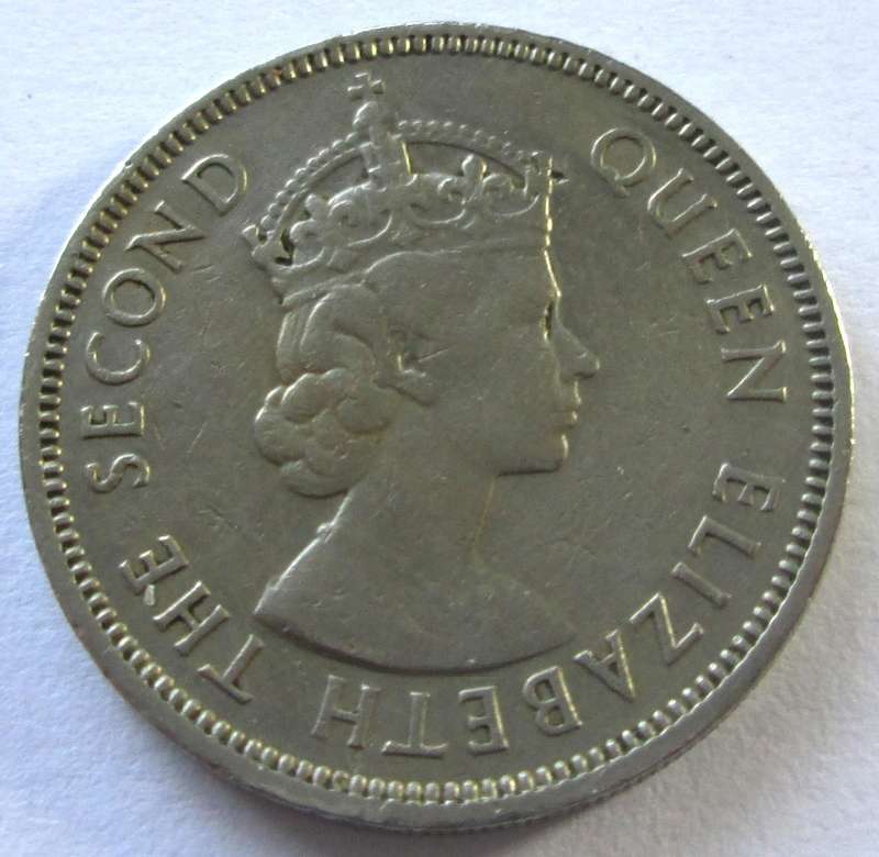 1971 Mauritius Half Rupee