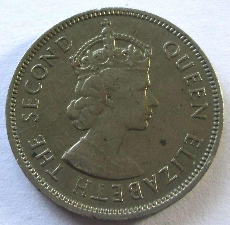 1965 Mauritius Half Rupee