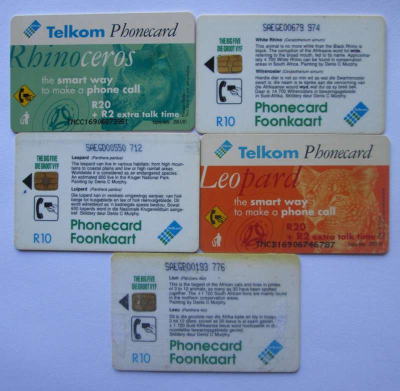 1993 Telkom Phone Cards