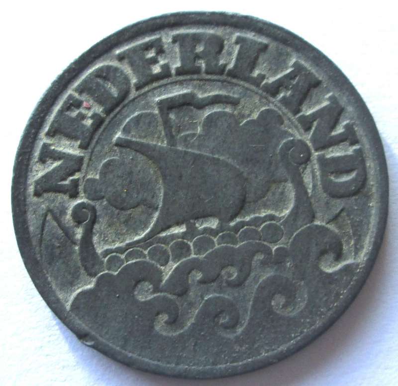 1941 Nederland German Occupation 25 Cents