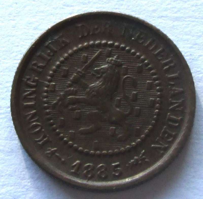 1885 Nederland Half Cent