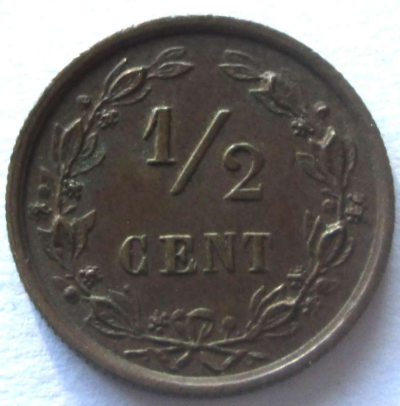 1885 Nederland Half Cent