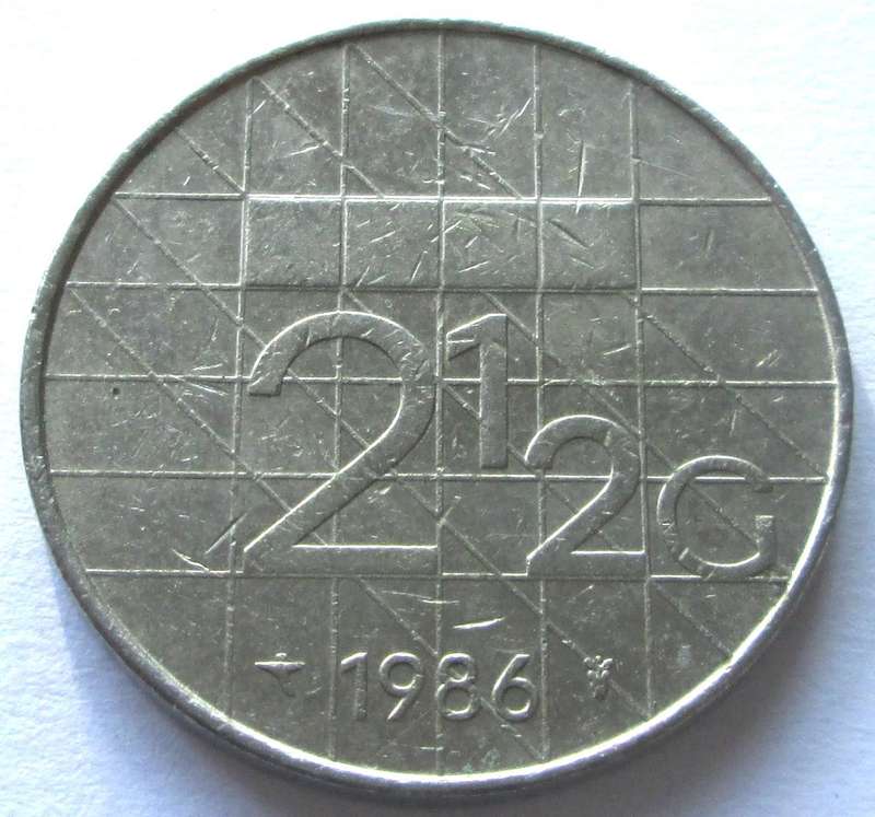 1986 Nederland 2 Half Gulden