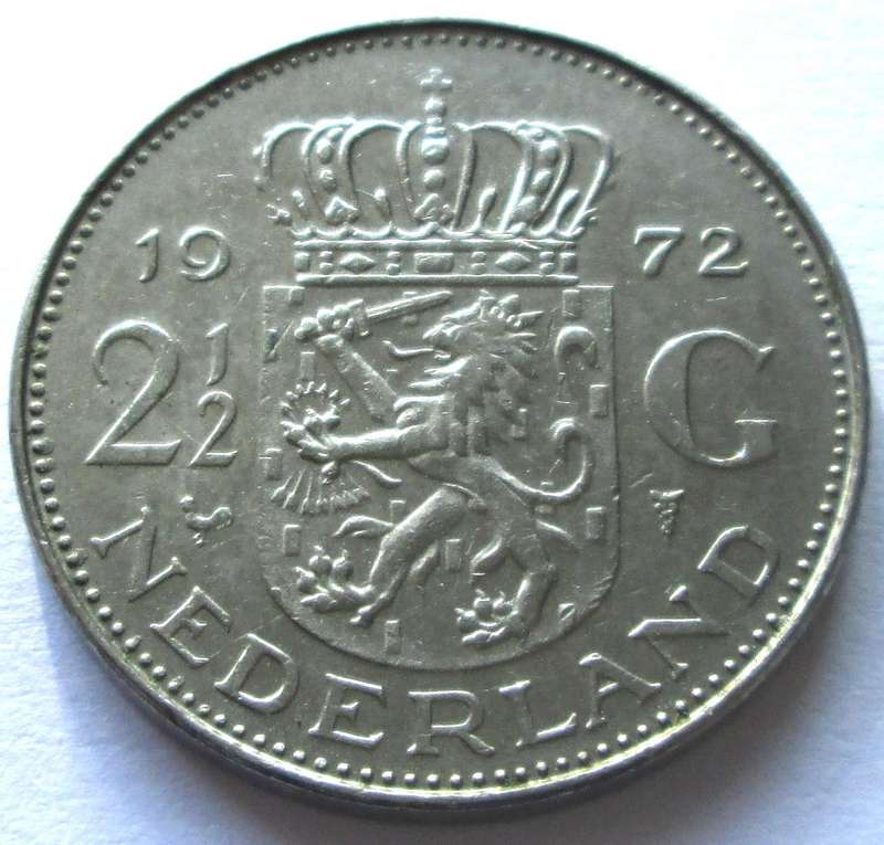 1972 Nederland 2 Half Gulden
