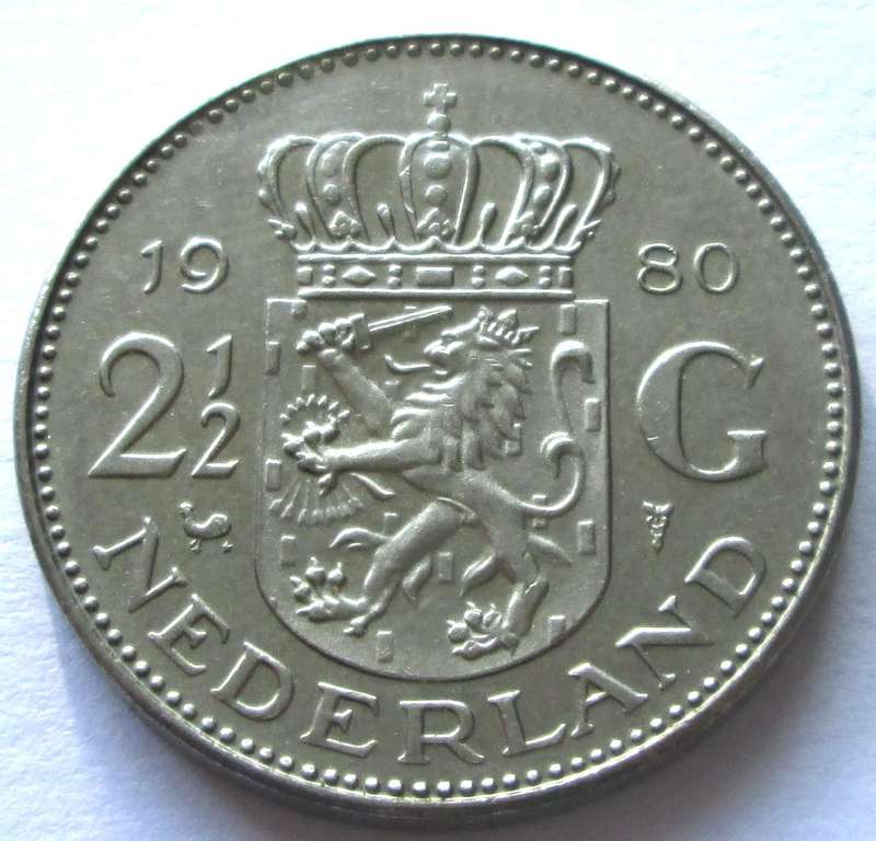 1980 Nederland 2 Half Gulden