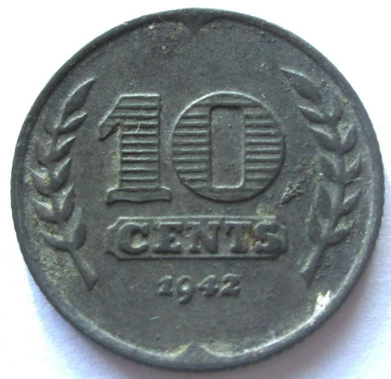 1942 Nederland 10 Cents