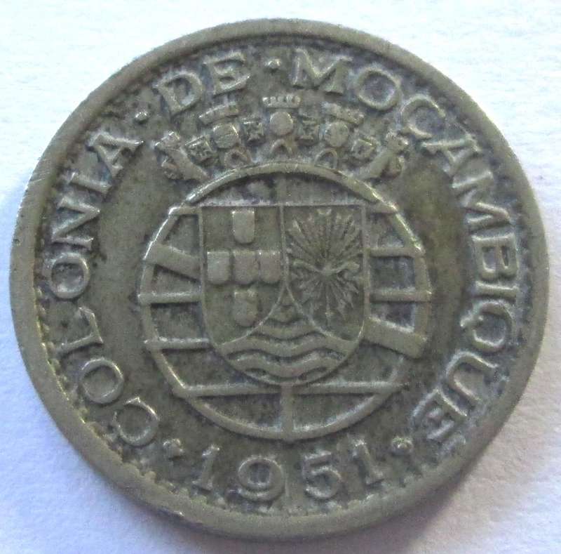 1951 Mozambique 50 Centavos