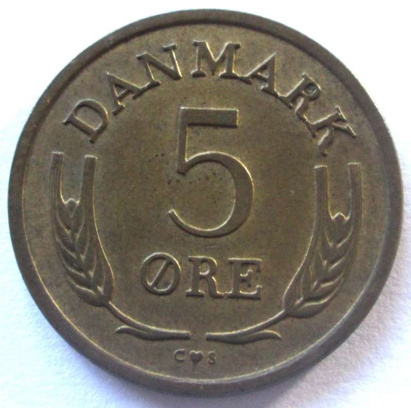 1965 Danmark 5 Ore