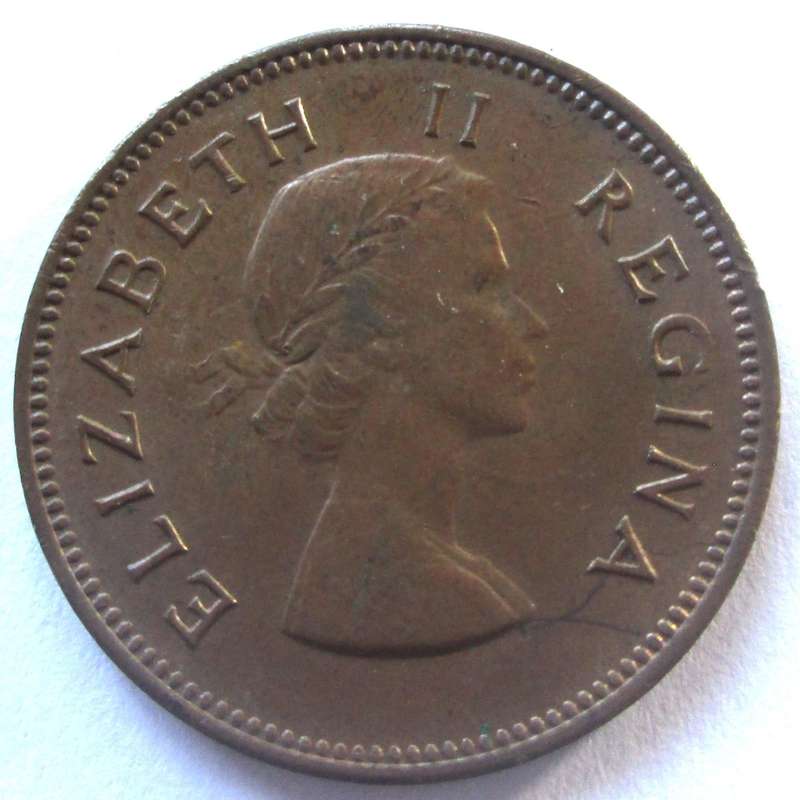 1960 Union of South Africa Half Penny