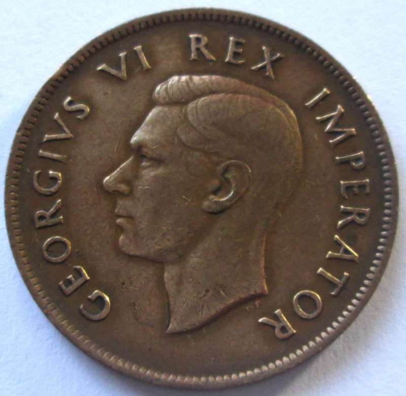 1943 Union of South Africa 1 Penny
