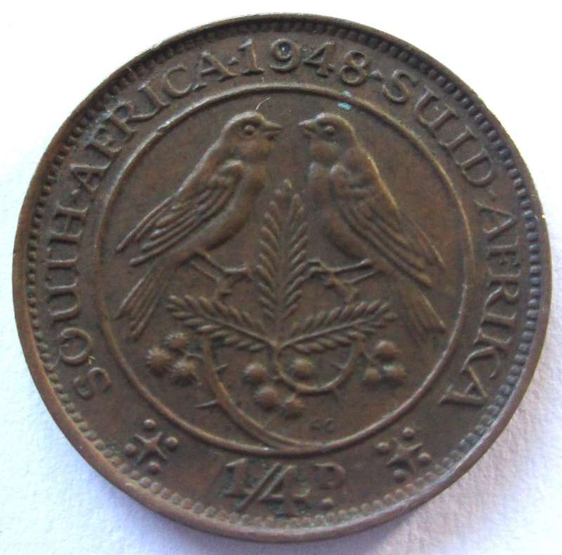 1948 Union of South Africa Quarter Penny