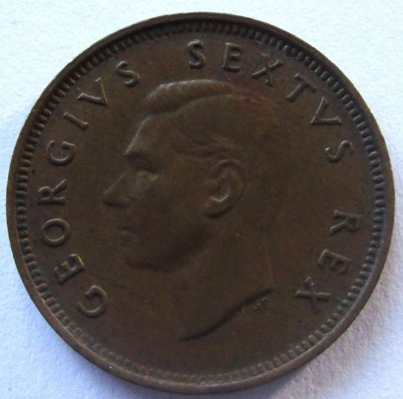 1948 Union of South Africa Quarter Penny