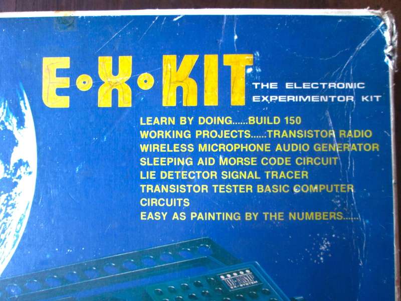 1976 Gakken Electronic Blocks Ex System EX-150 Circuits Kit in Original Box with Booklit