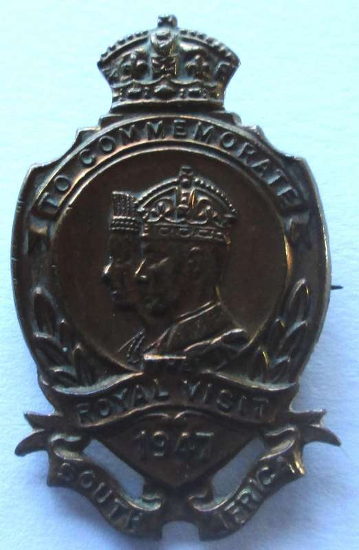 1947 To Commemorate The Royal Visit South Africa Pin