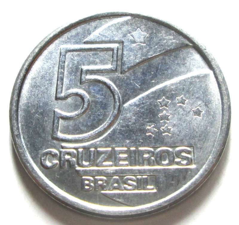 1991 Brasil 5 Cruzeiros