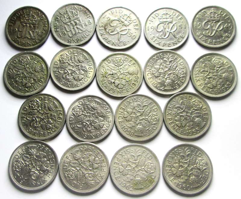 6 Pence Great Britain 1947 - 1966